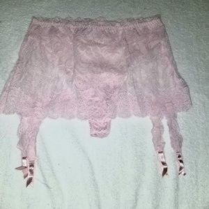 Victoria's Secrets vintage Garter Thong skirt